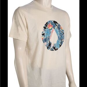 Volcom Men's Off-White Floral Graphic Tee
